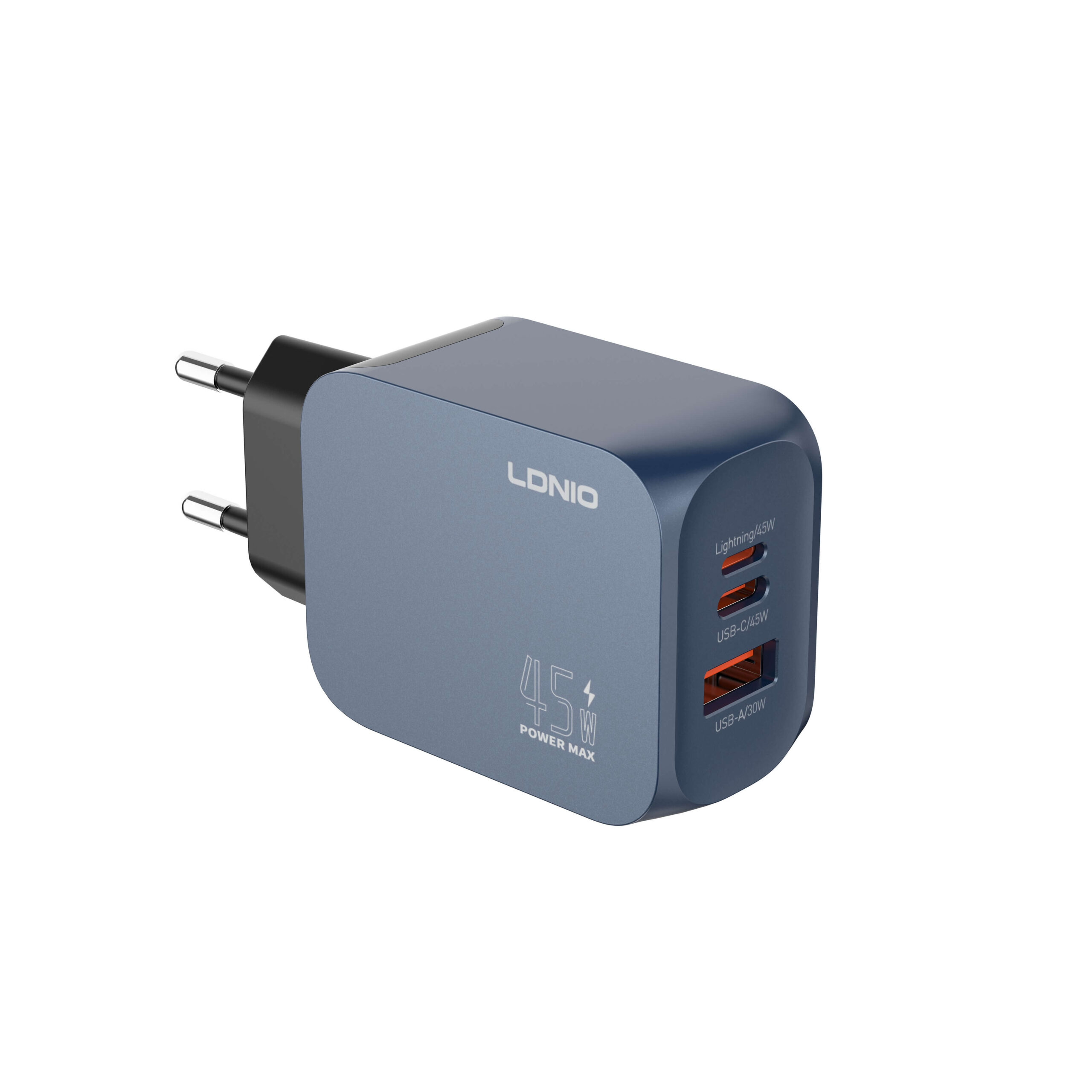 LDNIO Q6 45W GaN Fast Charger 1A 1C 1L Travel Adapter With C to C Cable