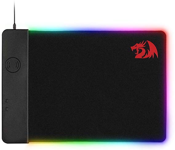 Redragon P025 RGB Gaming Mouse Pad with Wireless Charger