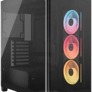 CORSAIR FRAME 4500X LX-R RGB LINK Panoramic Glass Mid-Tower PC Case – Panoramic Glass Exterior – InfiniRail™