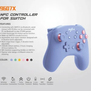 PXN-9607 PRO Wireless Switch Controller Dual Motors Vibrations