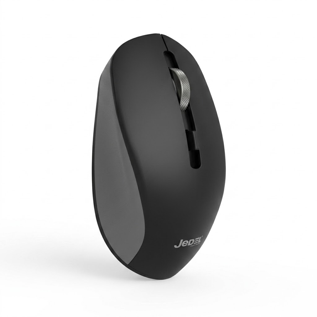 JEDEL WD156 Black Dual Mode ReCharging Wireless Office Mouse 1600 Dpi
