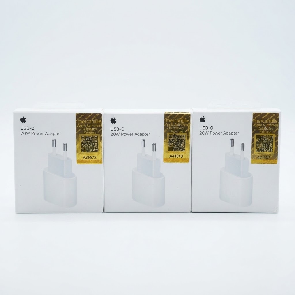 APPLE Type-C PD 20W Power Adapter Charger 2 Pin (EU Pin) with NFC