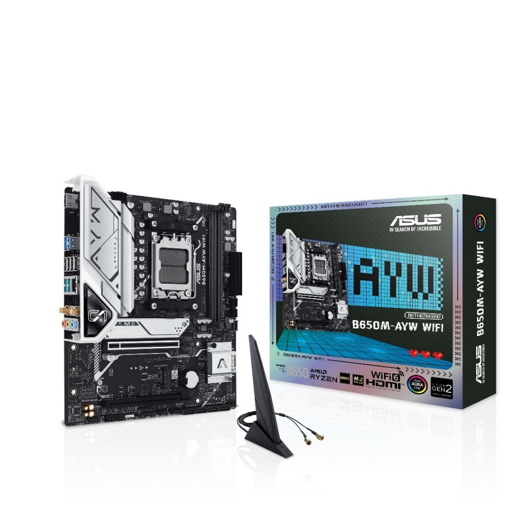 Asus B650M-AYW WiFi AMD AM5 DDR5 microATX Motherboard