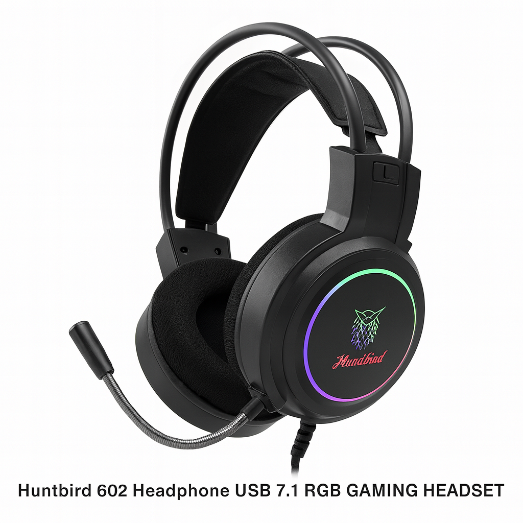 Huntbird 602 Headphone USB 7.1 RGB GAMING HEADSET