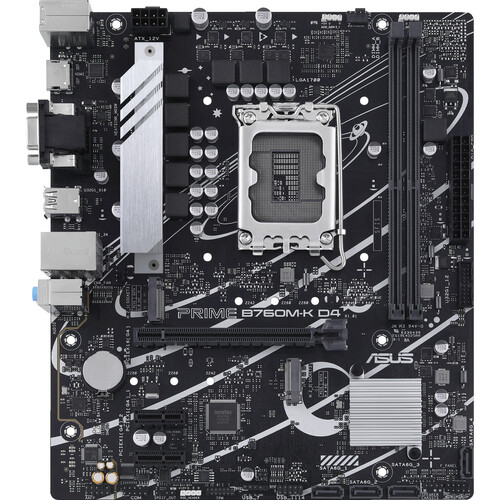 ASUS PRIME B760M-K D4 LGA1700 Mini-ATX Motherboard