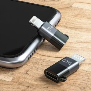 Usb-c To Lightning Otg Audio Adapter For Mic & Phone with packing