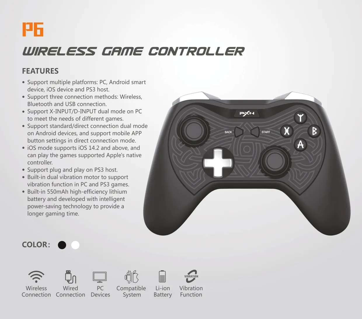 PXN P6 Wireless Gamming Controller