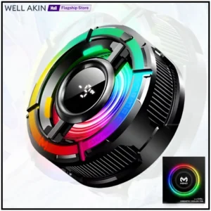 MEMO CX15 Digital Display Mobile Game Cooling Fan Colorful Led Light Phone Cooler With Four Types RGB Light