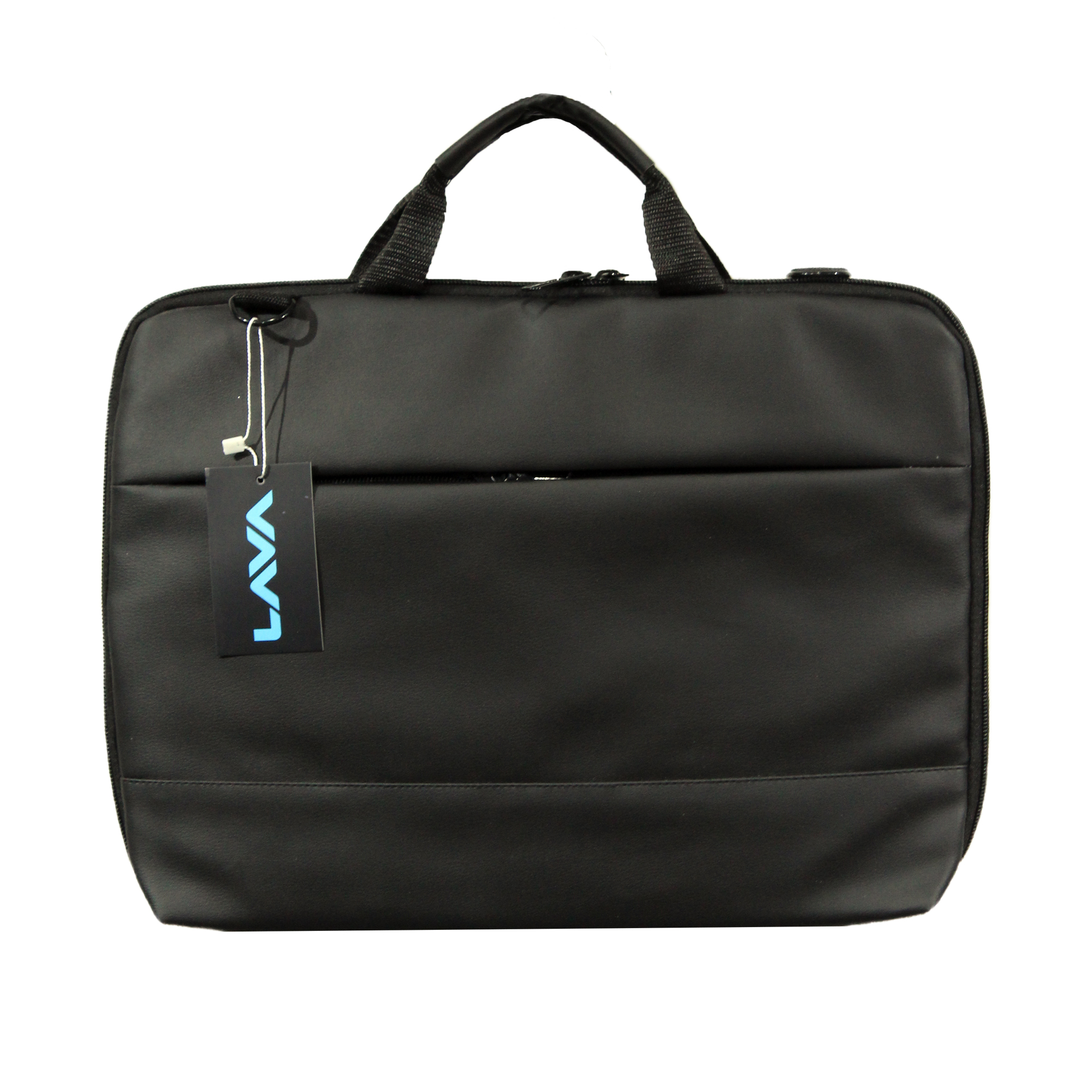 CX02 14.0 Inch Ultra Slim Laptop Bag – PU Leather, Black