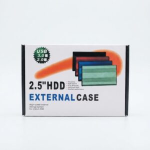 USB 2.0 2.5 Inch SATA HDD/SSD External Hard Drive Case with metal body