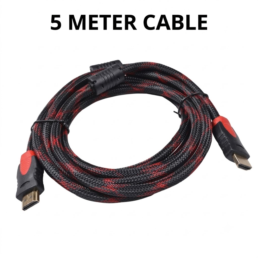 HDMI Cable CCS with Mesh Round 5 Meter