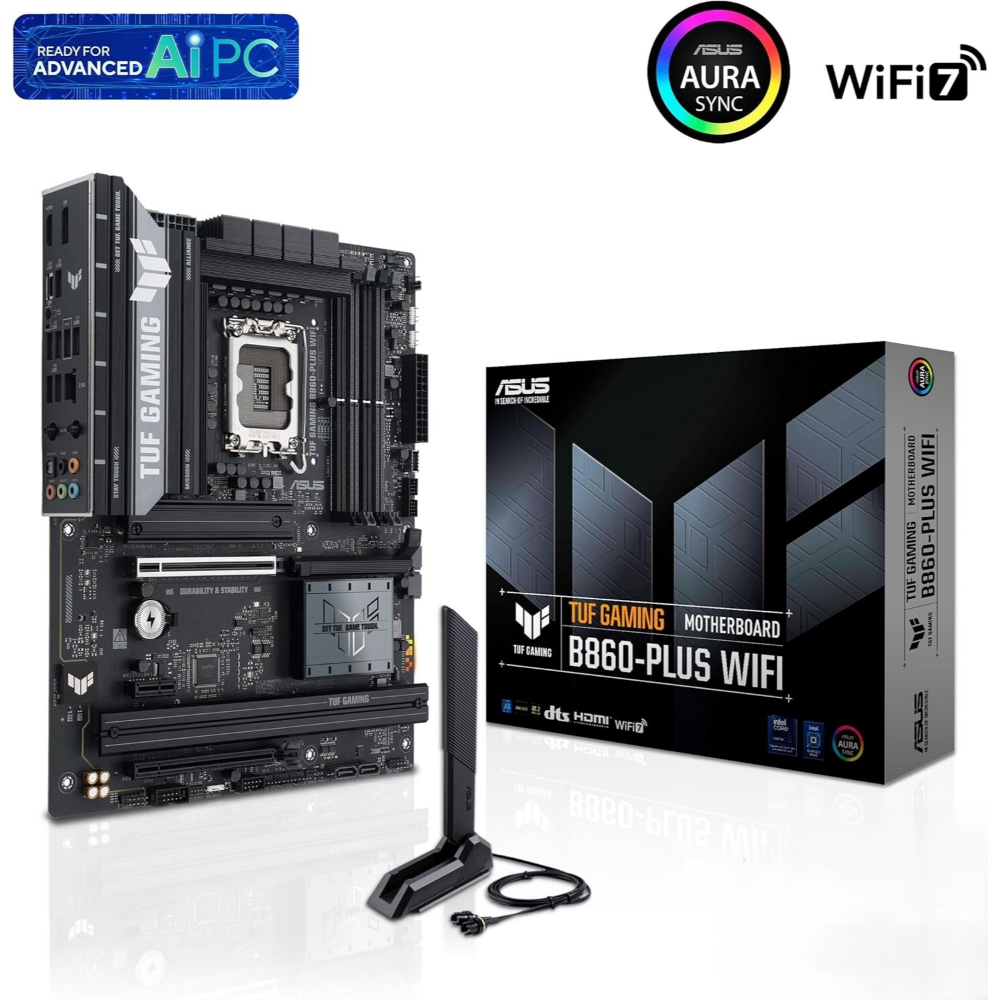 asus tuf gaming b860 plus wifi ddr atx motherboard 1 techarc pk