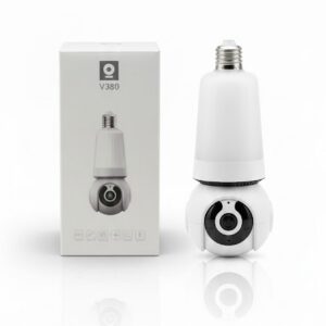 SPE27-LED 8 Bulb Camera Wifi Panoramic Night Vision With V380 Pro App