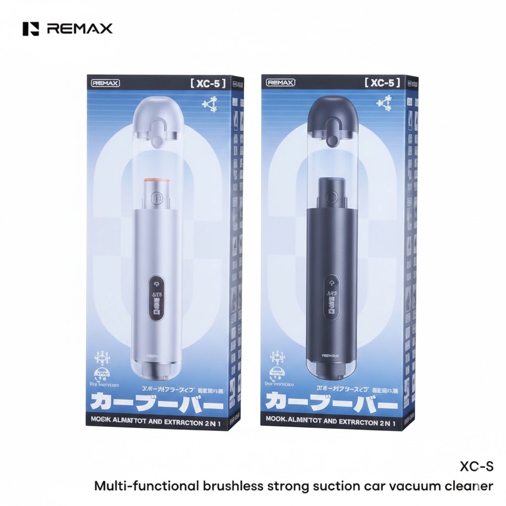 Remax XC-5 Multi Functional Brushless Strong suction car vacuum cleaner