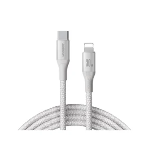 JOYROOM S-A28 2M 30W Type-C to Lightning Flash Series Fast Charging Data Cable WHITE