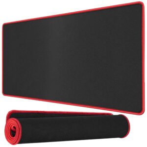 M103 FULL BLACK RED BORDER Big Mouse Pad 900x400x3mm