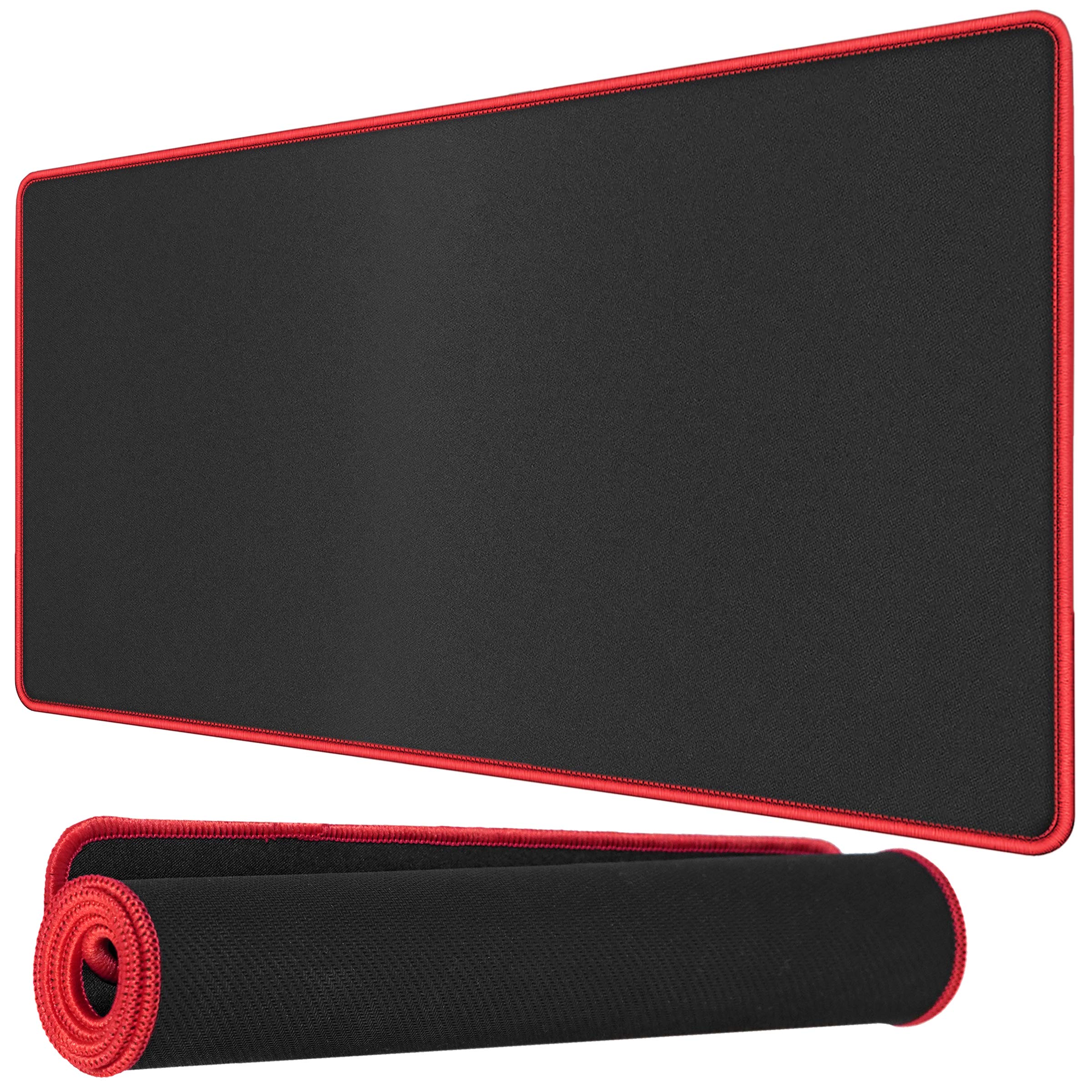 M103 FULL BLACK RED BORDER Big Mouse Pad 900x400x3mm