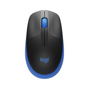 Logitech M190 Full Size Curve Wireless Mouse (Blue)