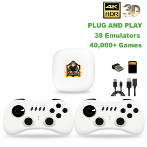 Y1 Retro Video Game Console 4K HD TV Output Built-in 40000+ Classic 2.4G Wireless Controller Home Plug and Play Game Box Stick