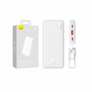 Baseus Airpow 10000mAh 20W Fast Charge Power Bank White