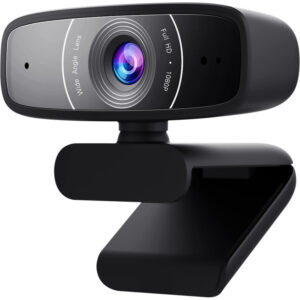 ASUS Webcam C3 USB camera with 1080p 30 FPS Recording, Beamforming Microphone