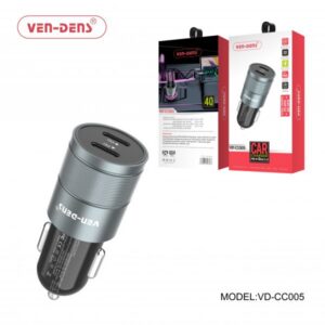 VEN DENS VD-CC005 40W Car Charger PD + QC 3.0