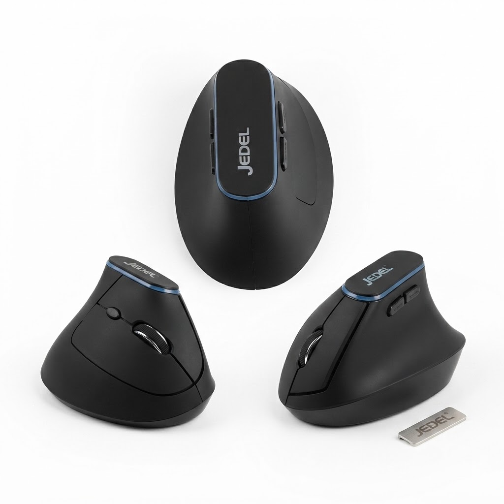 JEDEL W925P BT + Wireless Vertical and Rechargeable Mouse