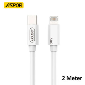 Aspor A109L 27W USB-C to Lightning Fast Charging Cable 2 Meter