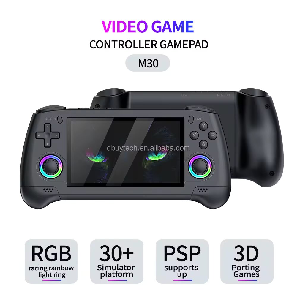 M30 Handheld Video Game Console 4.3 Inch RGB Joystick 3D Portable Arcade Retro Game Pad LINUX 30 Emulator Support