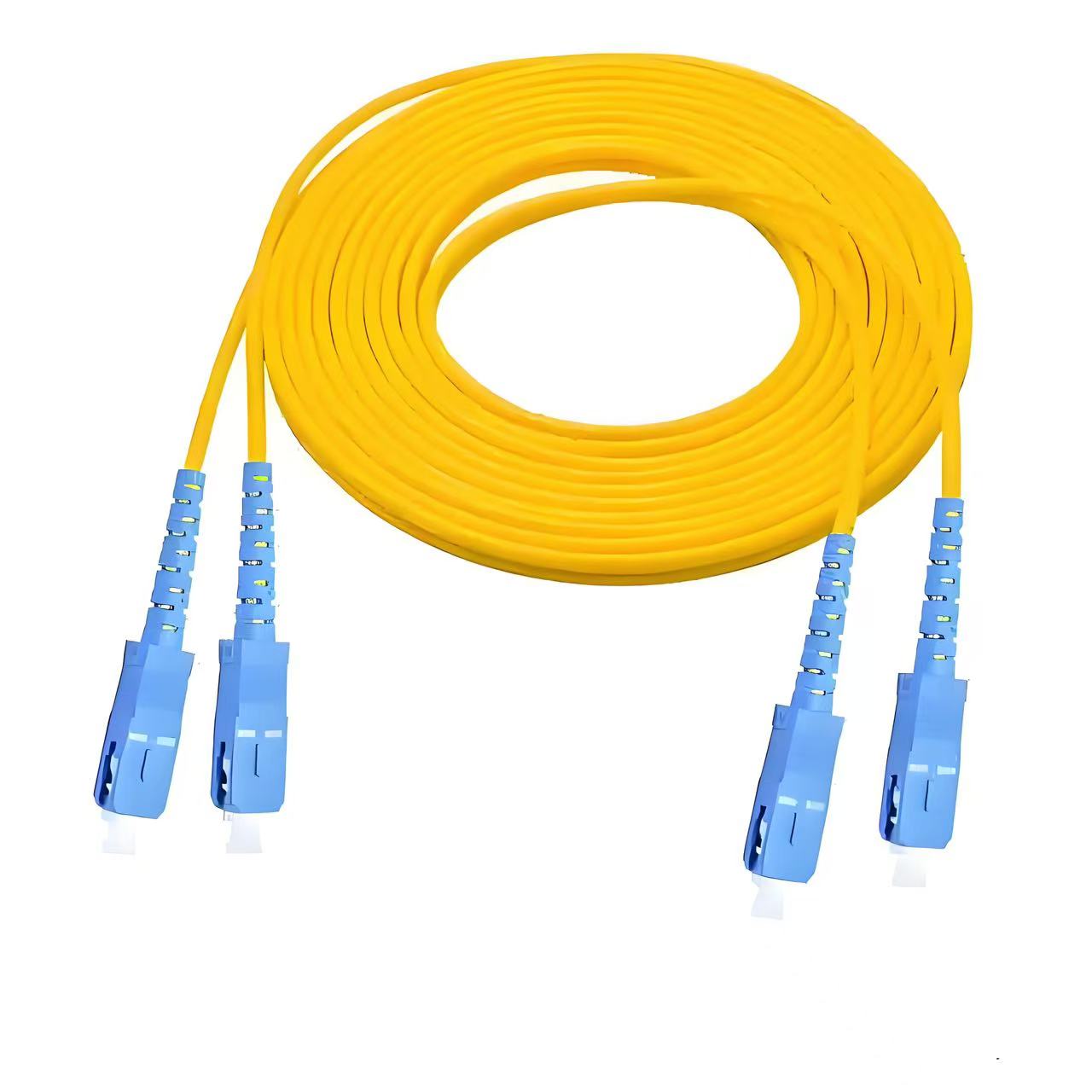 5M Fiber Patchcord Sc/upc Sm Duplex Dual Core Optical Cable (2pcs pack)