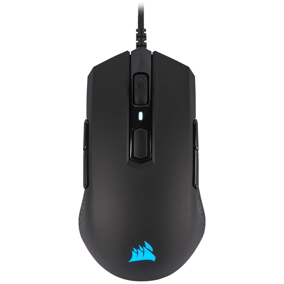 Corsair M55 RGB Pro Ambidextrous Multi-Grip Gaming Mouse - Black