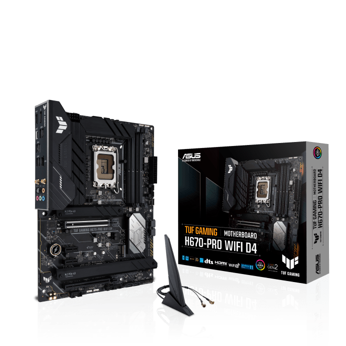ASUS TUF GAMING H670-PRO WIFI D4 Motherboard