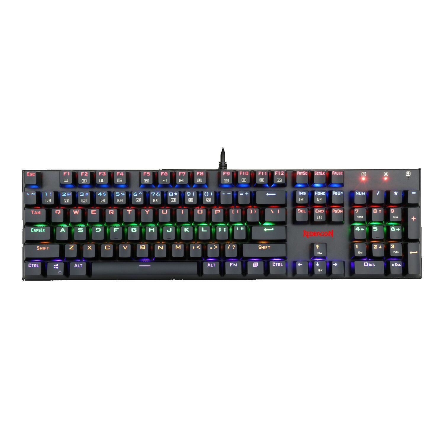 REDRAGON K565R RUDRA Rainbow Backlit Mechanical Gaming Keyboard (Black)