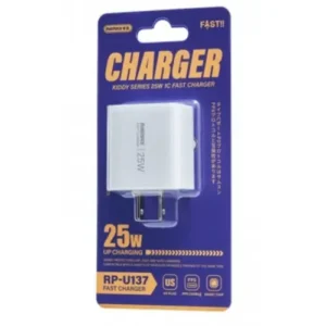 Remax RP-U137 Kiddy Series 25W 1C Fast Charger White