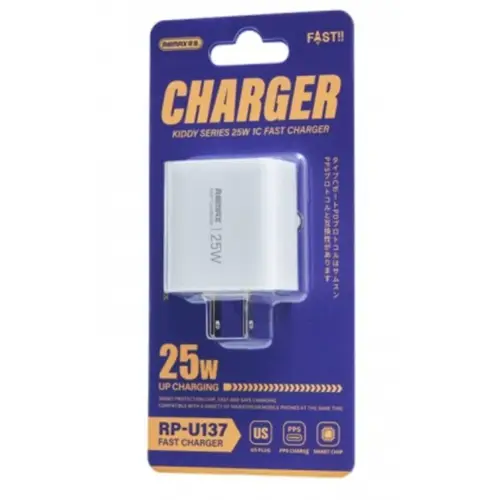 Remax RP-U137 Kiddy Series 25W 1C Fast Charger White