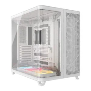 Corsair AIR 5400 LX-R RGB Triple Chamber White Mid-Tower PC Case