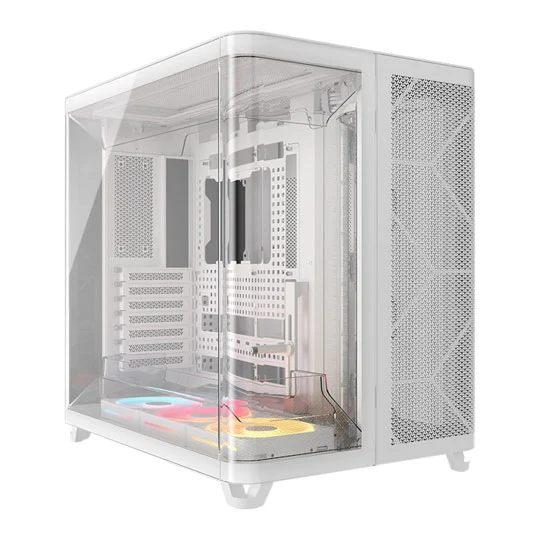 Corsair AIR 5400 LX-R RGB Triple Chamber White Mid-Tower PC Case