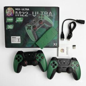 M22 Ultra Retro Game Console – Wireless Controller Gamepad – with 52 Emulators 30,000+ Games, 1080P HD Graphics, 64GB Storage, Video Game TV Stick for All Ages