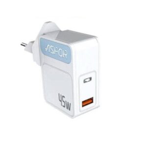 ASPOR A839 45W PD Charger PD+QC Charger EU PIN With A to TYPE-C