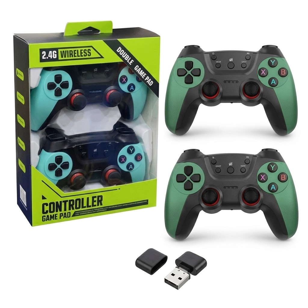 CM-029D Dual Wireless Gamepad 2.4G Game Controller Handle