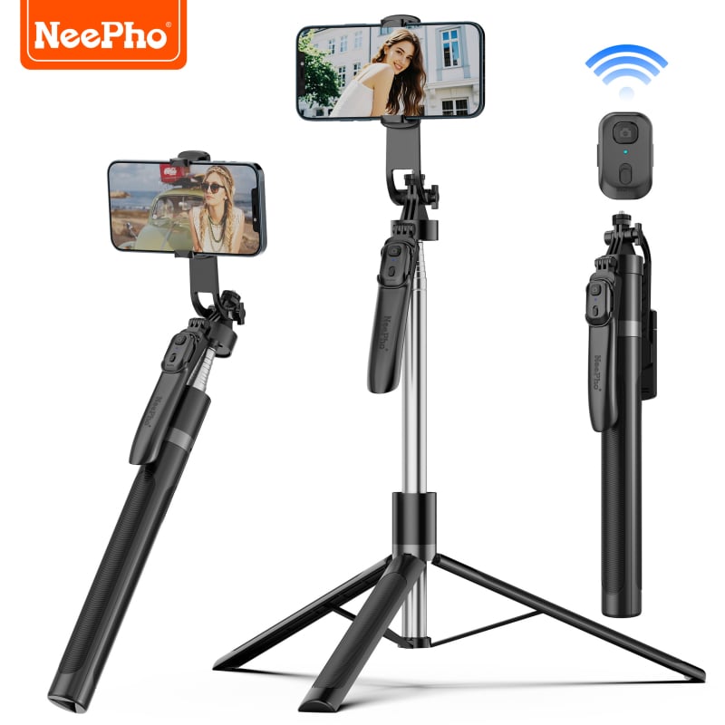 Neepho NP-Z12 Universal Selfie Stick & Tripod with Remote Control (Aluminum Alloy)