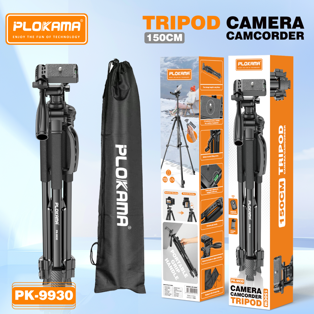 Plokama PK-9930 Professional Video Tripod With Remote