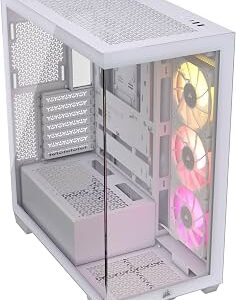 corsair 3500X LX-R RGB iCUE LINK Mid-Tower PC Case – White
