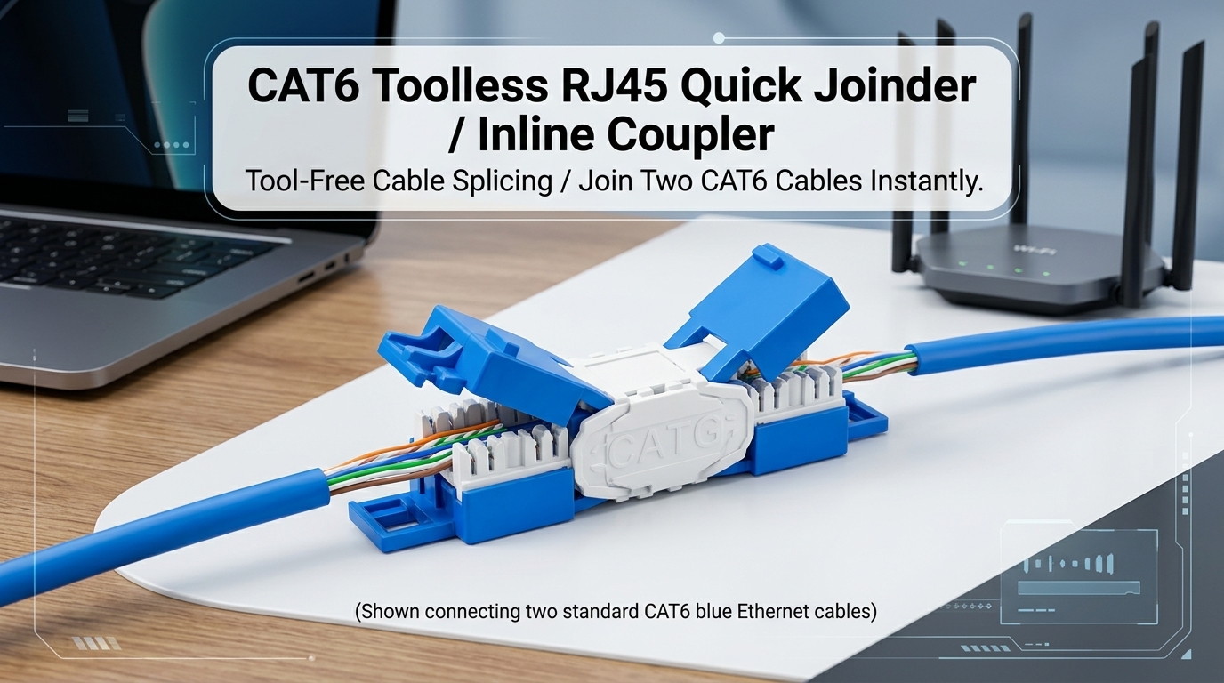 CAT6 Toolless RJ45 Quick Joinder