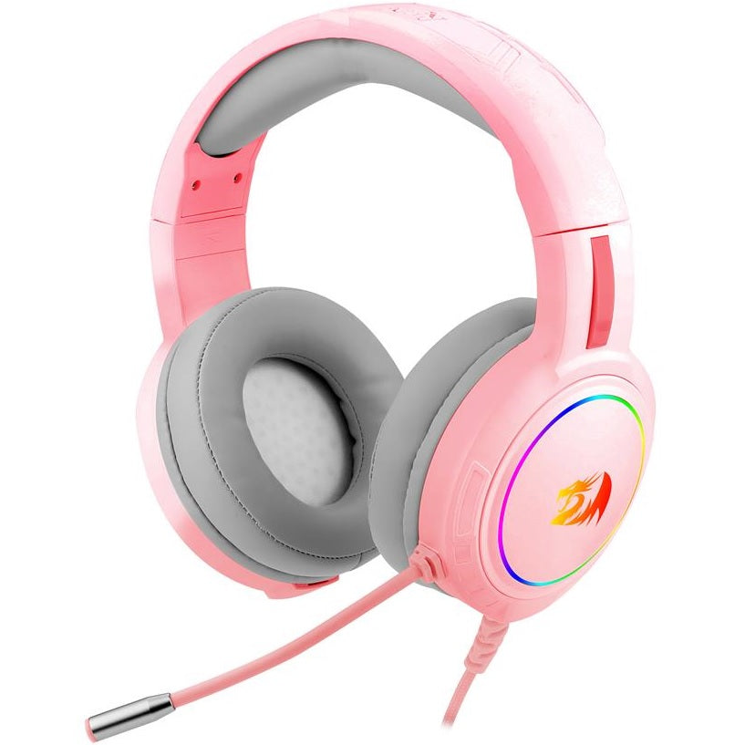 Redragon H270 MENTO RGB Gaming Headphone (Pink)
