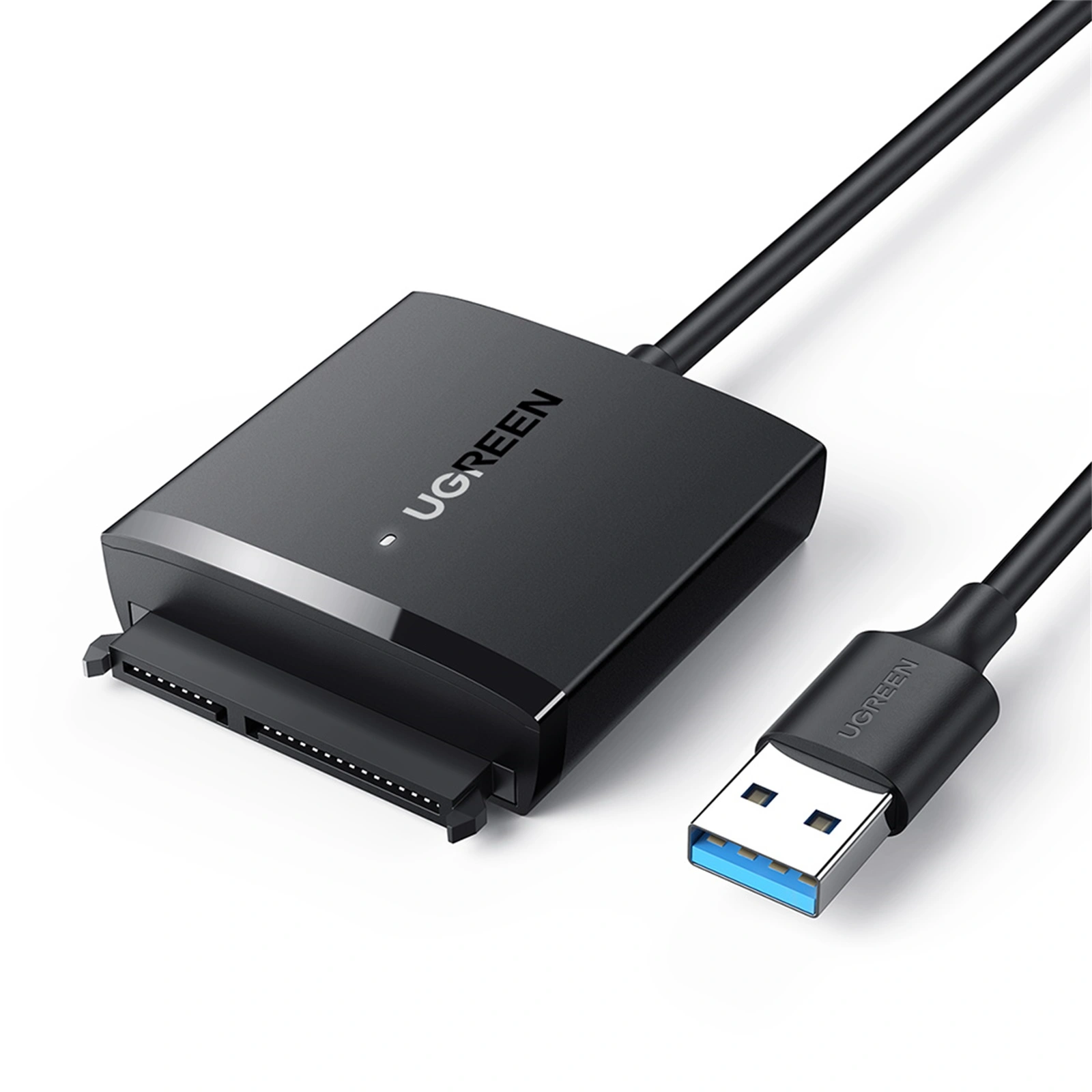 UGREEN CM257 USB3.0-turn 2.5/3.5-inch SATA hard disk converter circular wire with 12V power supply interface 60561