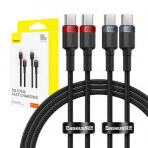 Baseus Cafule Charging Cable USB‐C to USB‐C  100W 1m 2pcs Red Black+Grey Black  P10318306003‐00