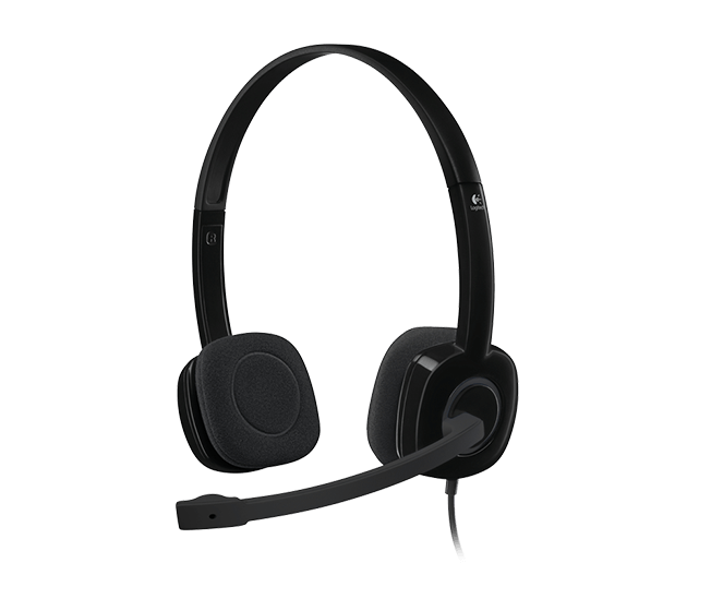 Logitech H151 Analog Stereo Headset with Boom Microphone (981-000587)
