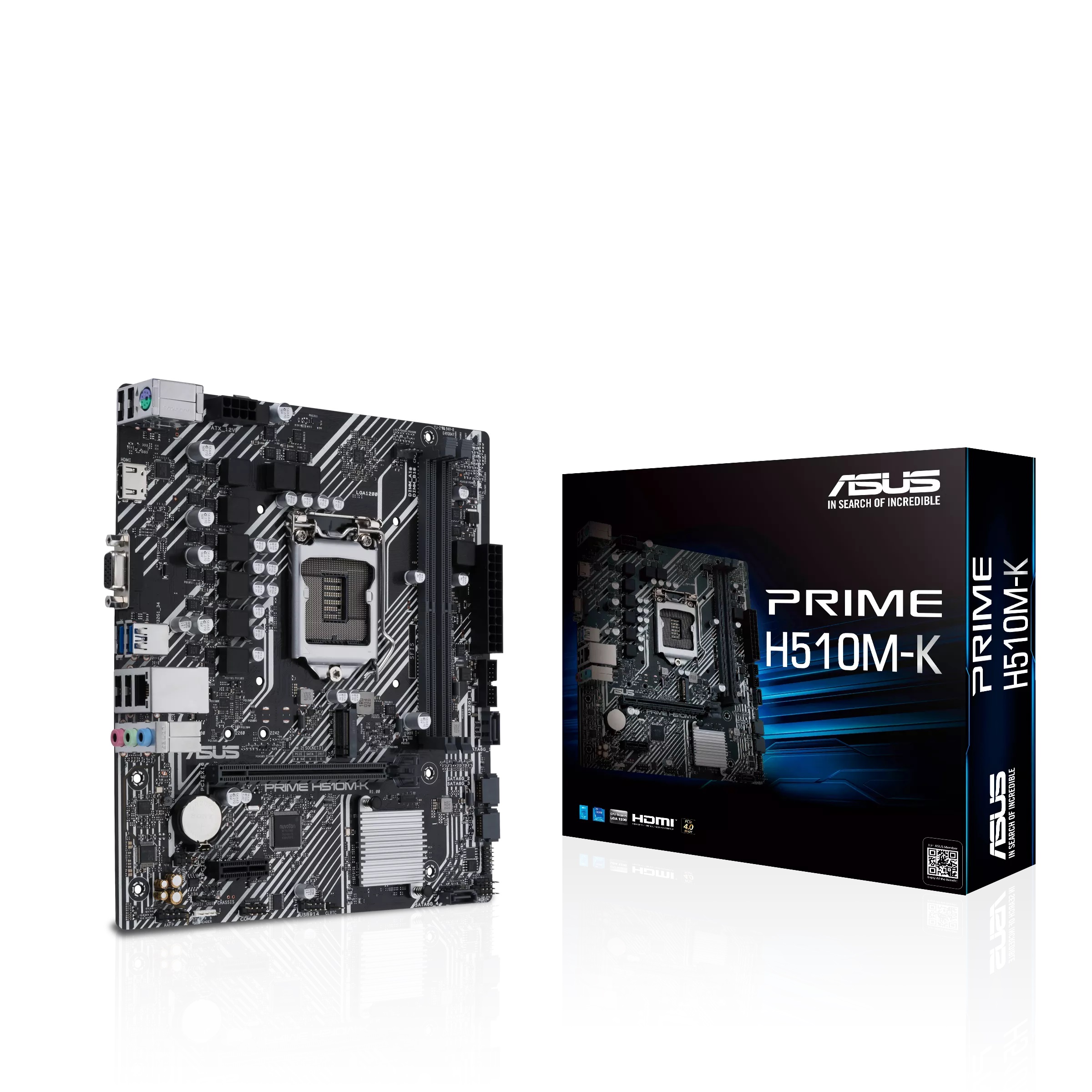 ASUS PRIME H510M-K (LGA 1200) Micro ATX Motherboard
