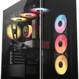 CORSAIR FRAME 4500X RS-R ARGB Panoramic Glass Mid-Tower PC Case – Panoramic Glass Exterior – InfiniRail